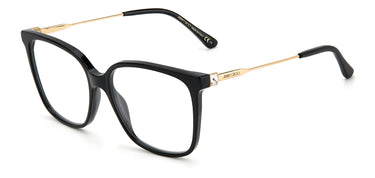 Designer Women Jimmy Choo Eyeglasses: JC341 - Black- SpecSMART Eye Clinic (Diagonal View)